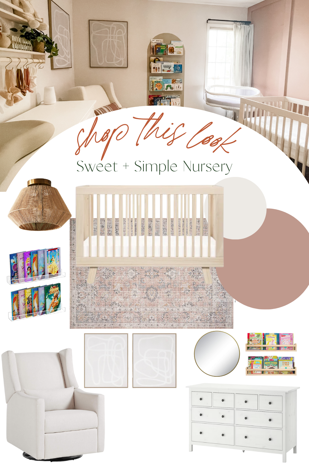 Simple + Sweet Nursery Design | Baby Girl Schulz 2