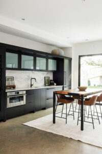 wet bar in the basement | custom home in Edina, MN