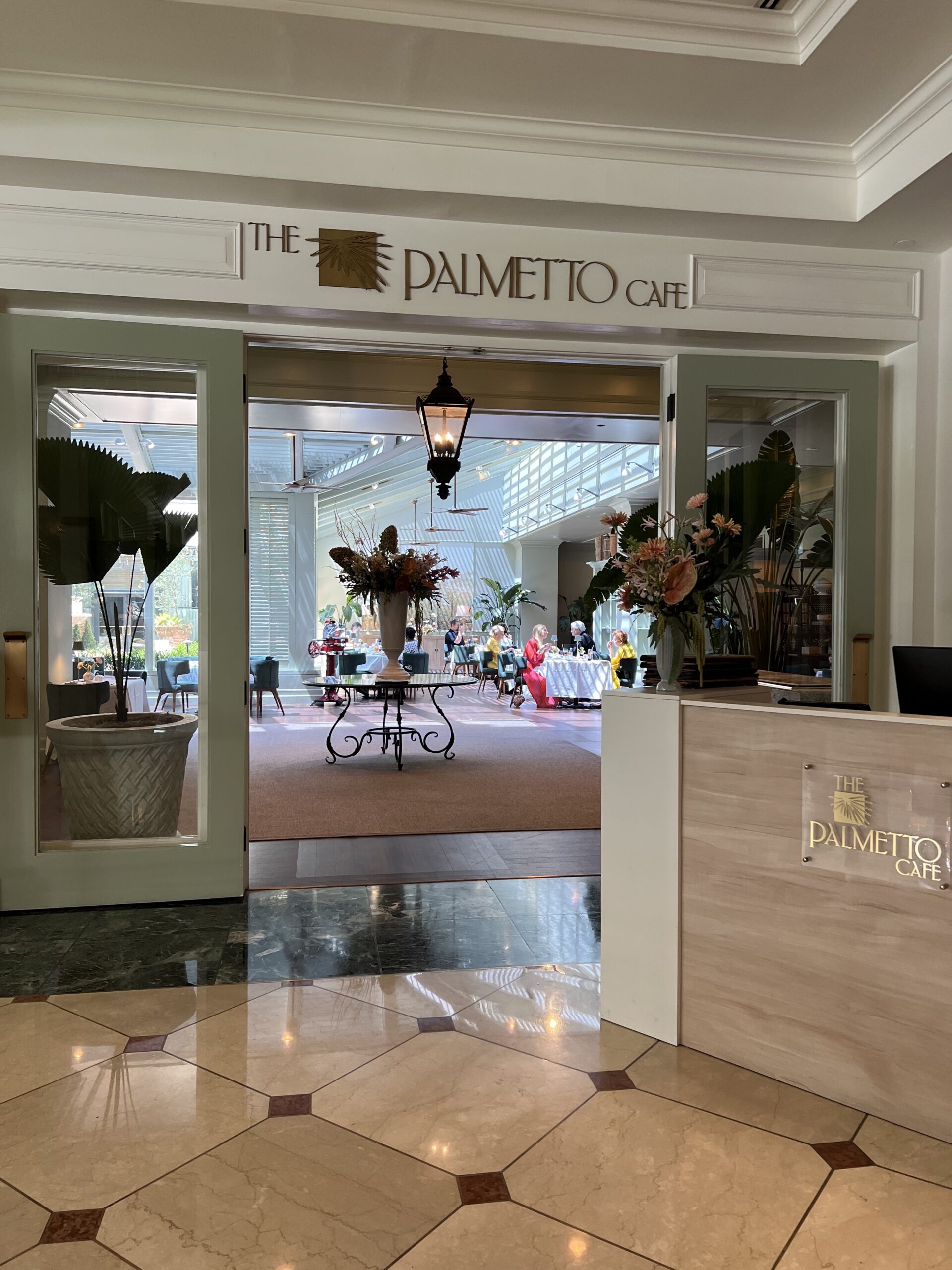 The Palmetto Cafe Charleston Entrance