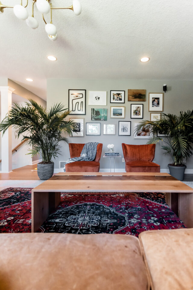 beautiful great room full of jewel tones, mixed textures and patterns; bold and sophisticated | designed by construction2style