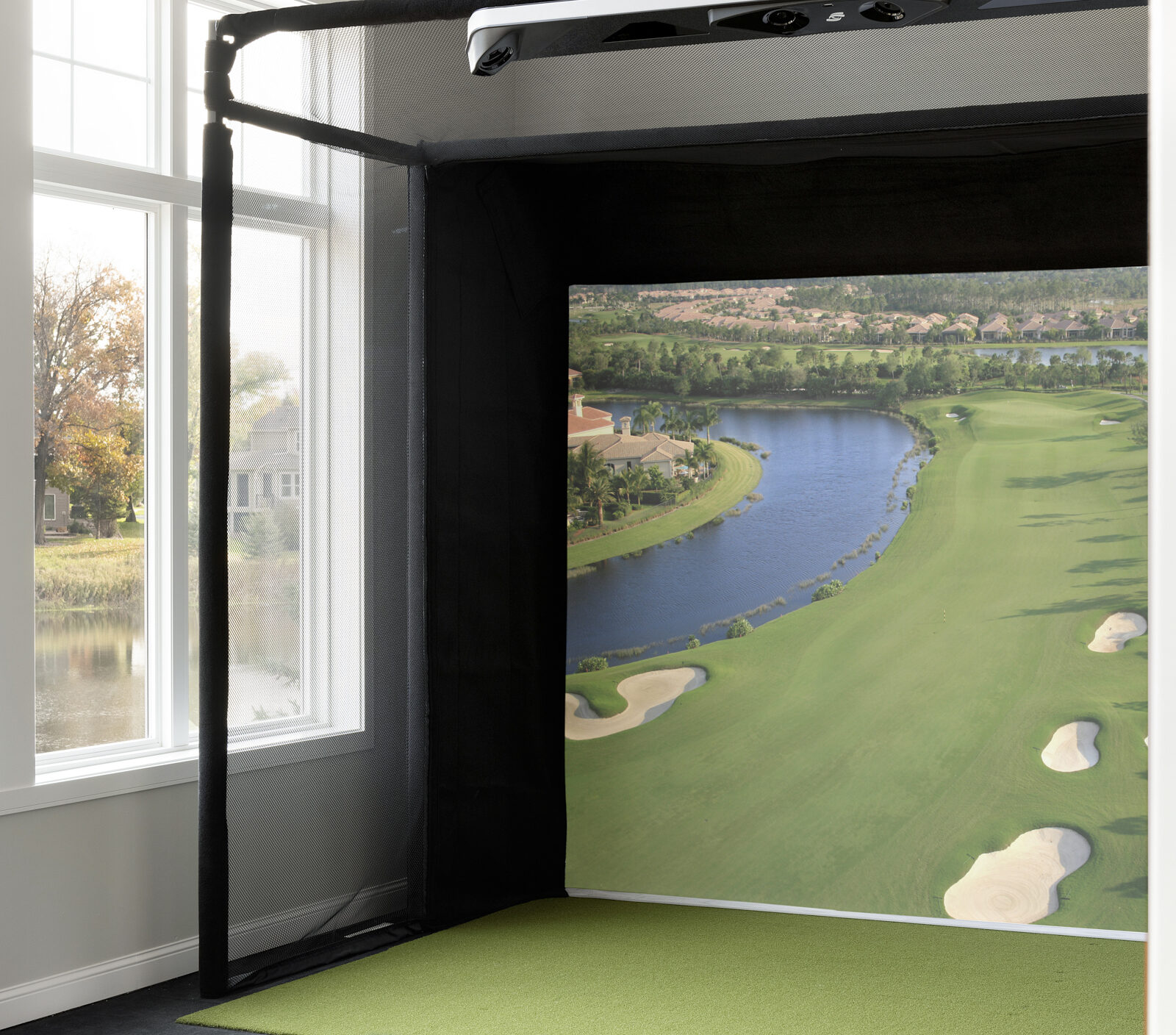 Golf Simulator, sports court addition | construction2style