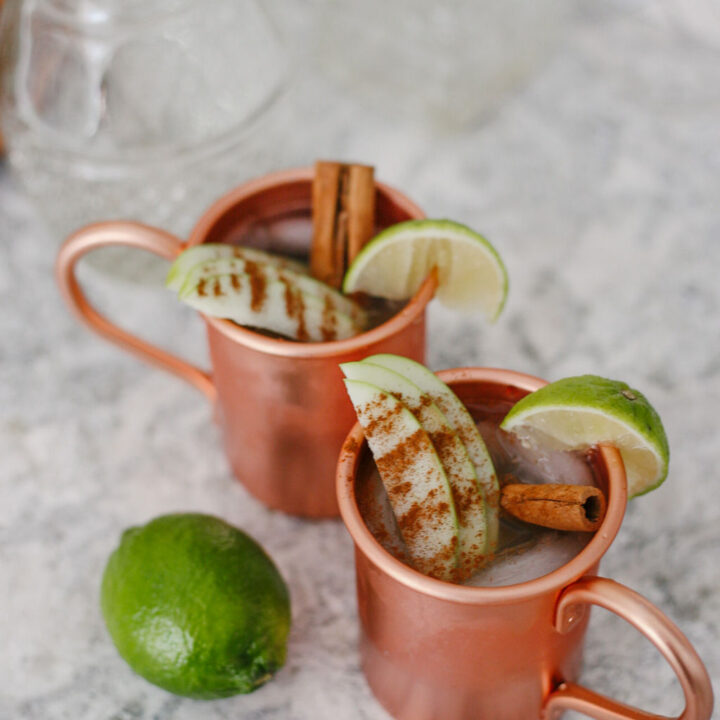 Apple Ginger Moscow Mule Mocktail