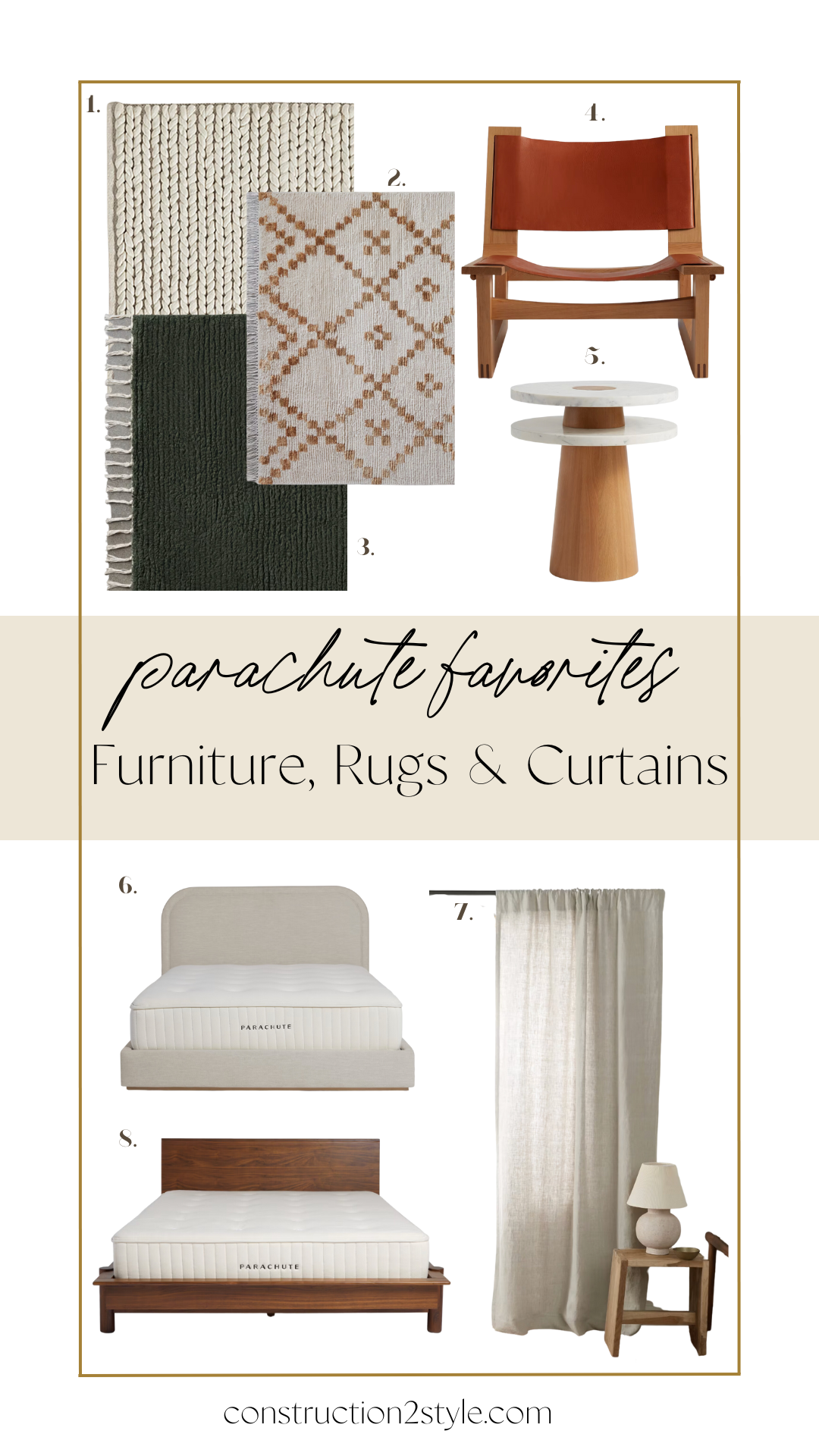 Parachute Furniture, Rugs, Curtains