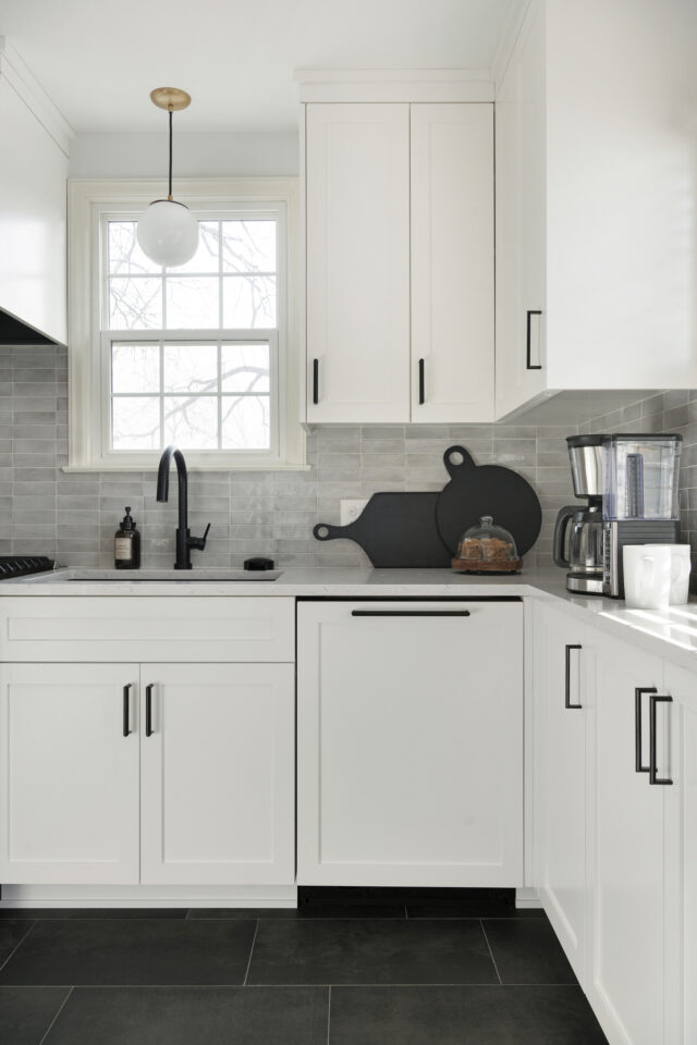 White Kitchen Remodel, small kitchens in Minneapolis, MN | construction2style design + build MN contractor