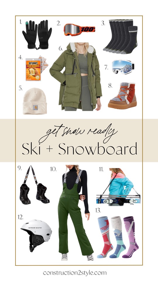 ski and snowboarding gear | amazon shopping