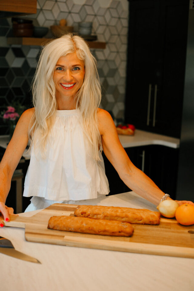 logs are baked until golden brown and ready to be cut into almond biscotti | How to cut almond biscotti