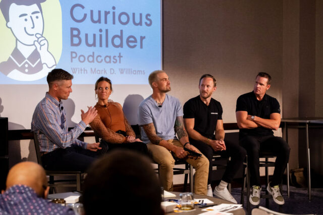 one of the best new podcasts in the twin cities is Curious Builder podcast, where Mark D WIlliams invited 4 custom home builders panelists and he is asking Morgan Molitor a question 