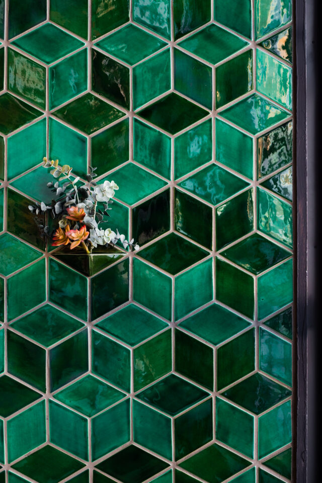 beautiful deep emerald tile is the future of interior design 