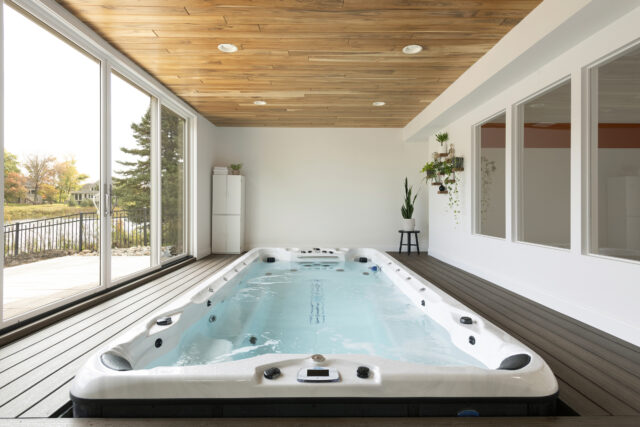 wellness places as this indoor hot tub is a key part of the future of interior design and we see it as one of the 2025 interior design trends | construction2style