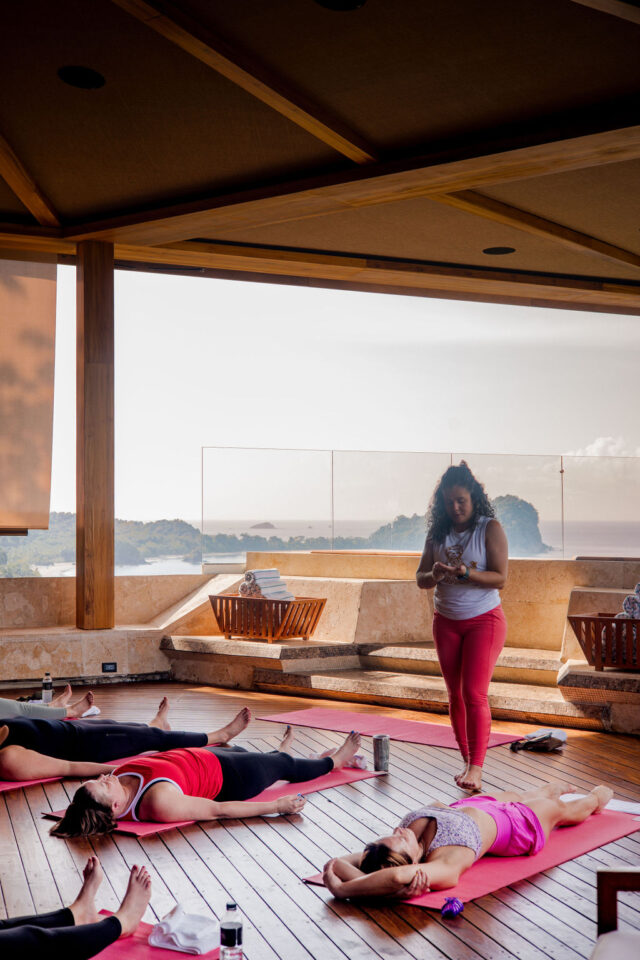 a yoga session in costa rica during buildher retreat in march of 2025