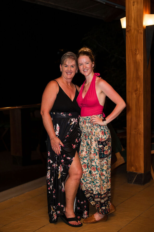 a photo of two women in construction attending buildher retreat in costa rica 