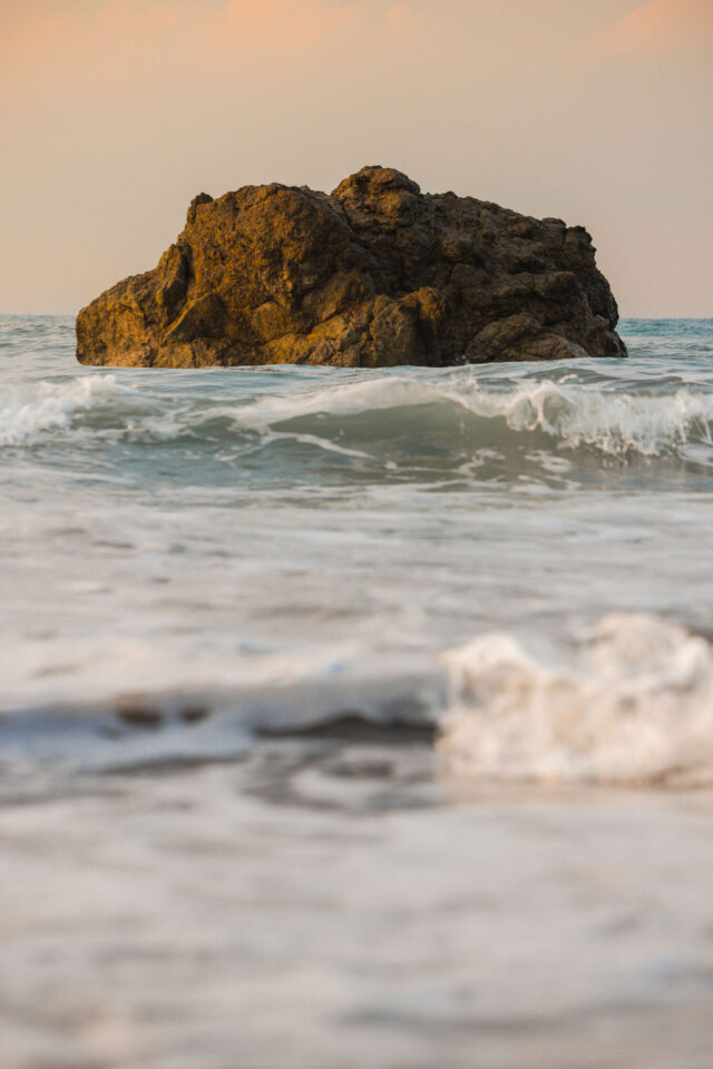 a photo of the rock in the ocean in Costa Rica taken during buildher retreat in 2025