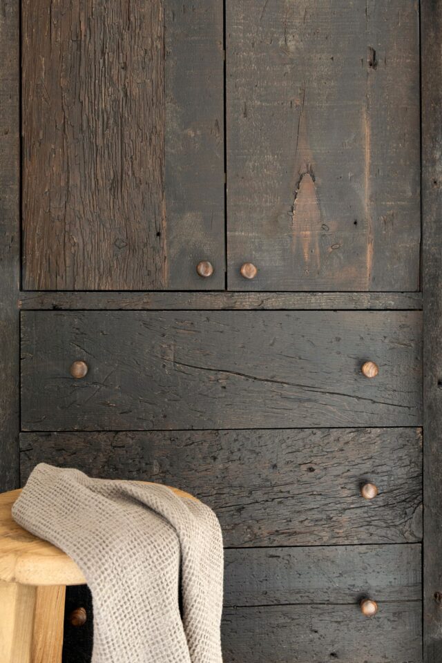 a beautiful piece of reclaimed wood furniture | spacecrafting photography and Tays & co design 